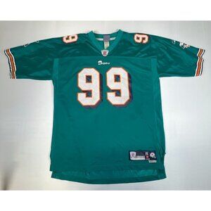 Reebok NFL Miami Dolphins Jason Taylor #99 Stitched Jersey Men Size XL Length +2